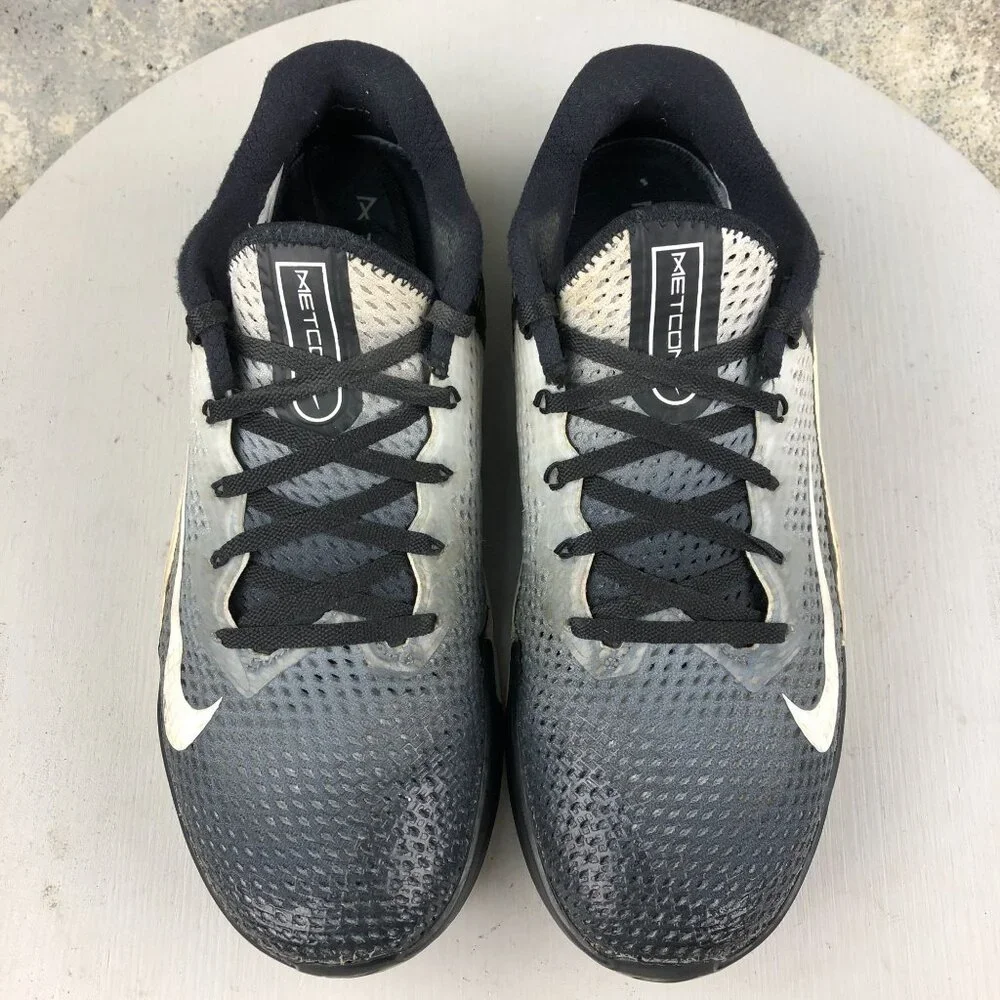 Nike Women's Size 10.5 Metcon 6 Black White Grey Lace-Up Sneakers DJ3073-001 - Picture 3 of 12